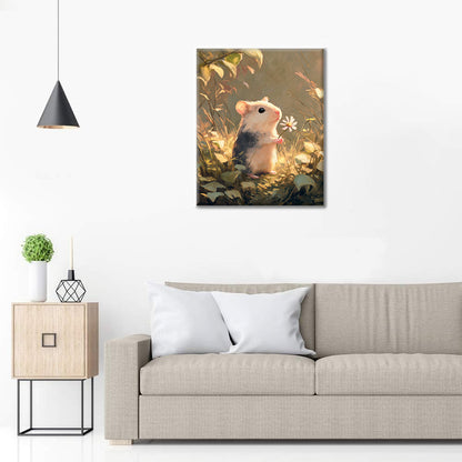 Blommor och mus - Måla efter siffror