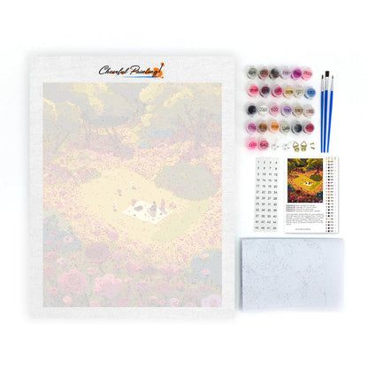 Hjärtlig picknick - Måla efter siffror