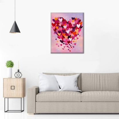 Hjärtglädje - Måla efter siffror