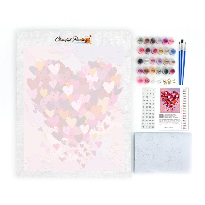 Hjärtglädje - Måla efter siffror