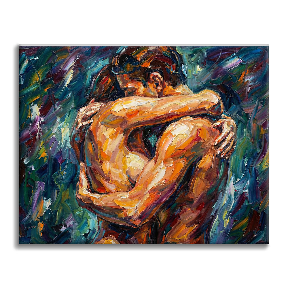 Sammanflätade hjärtan - Måla efter siffror