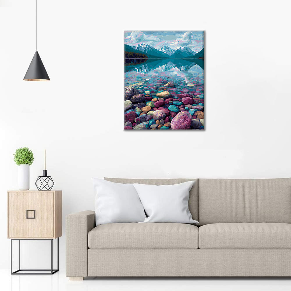 Lake McDonald - Måla efter siffror