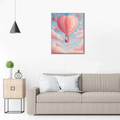 Kärlek i luften - Måla efter siffror