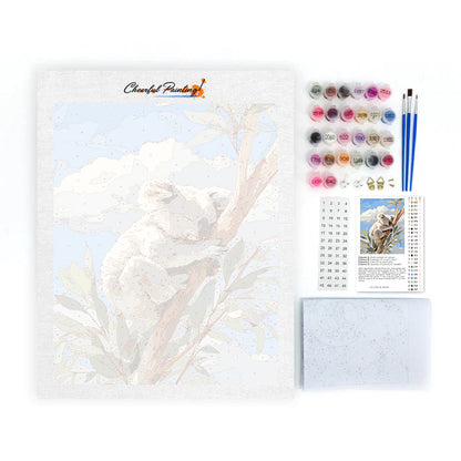 Vilande koala - Måla efter siffror