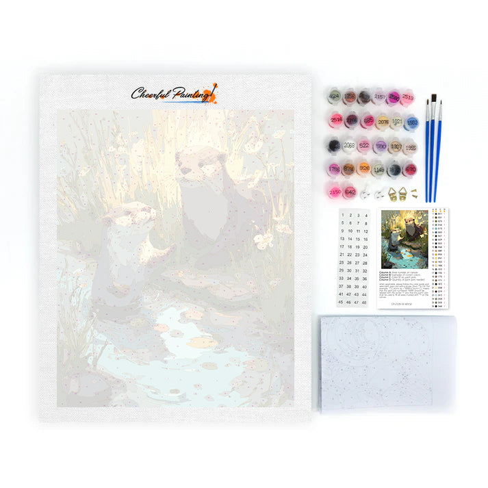 Vårutter - Måla efter siffror