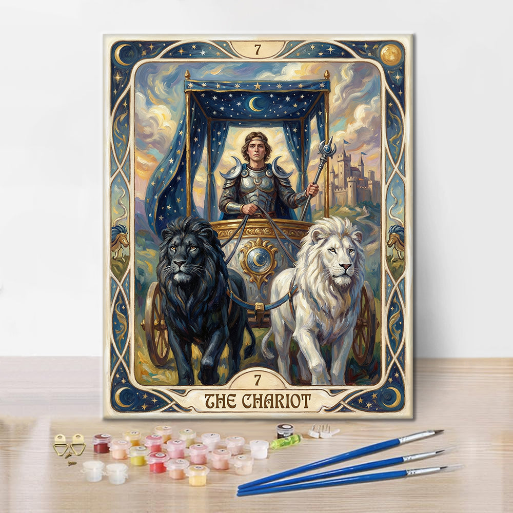 Vagnen - Måla efter siffror