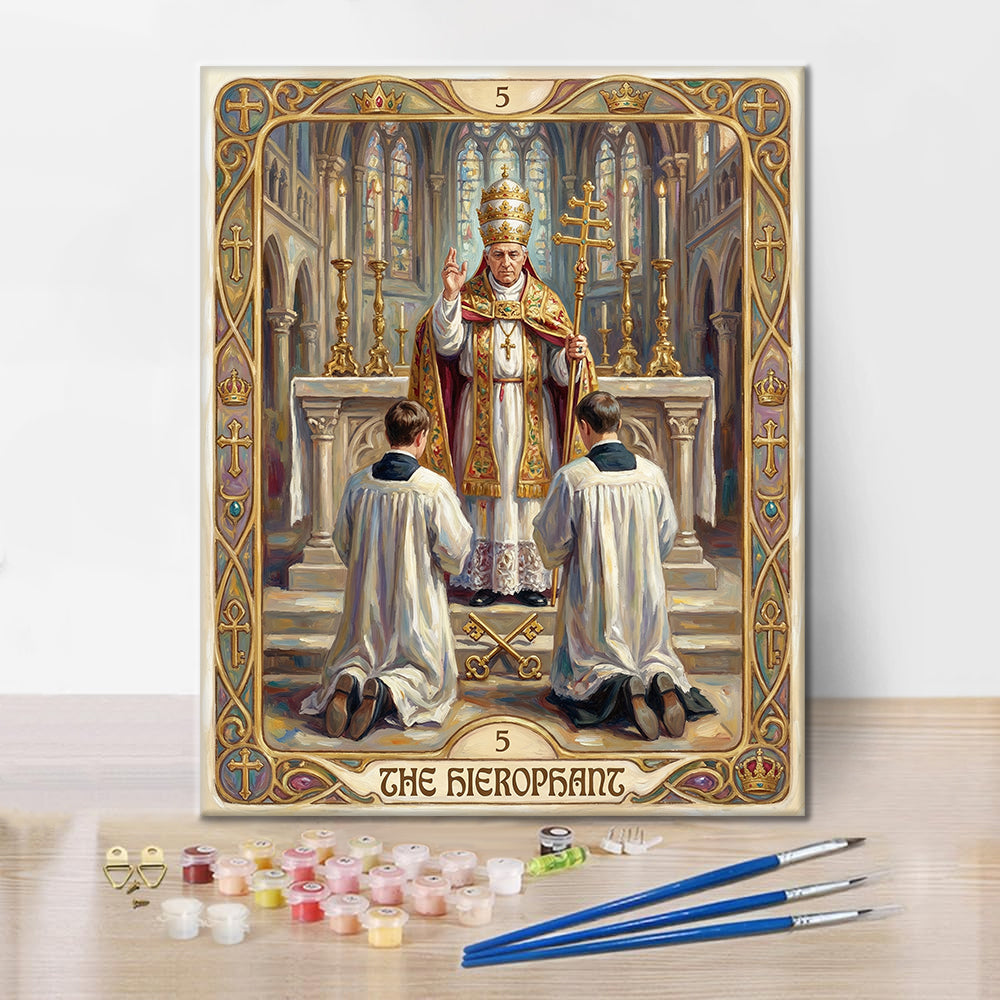 Hierofanten - Måla efter siffror