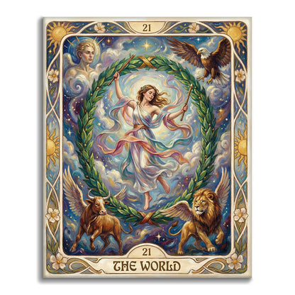 Världen - Måla efter siffror