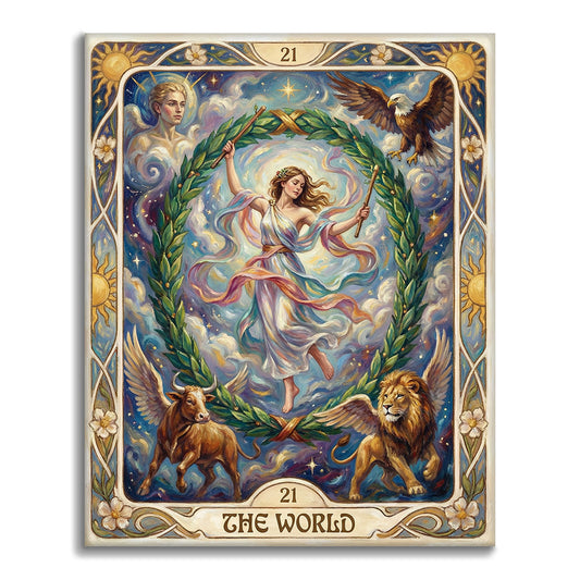 Världen - Måla efter siffror