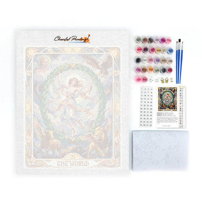 Världen - Måla efter siffror