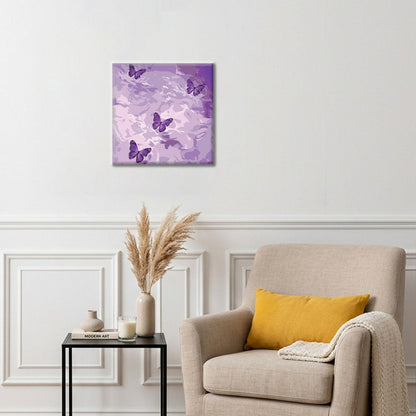 Violett Drömlandskap - Mini Måla efter nummer