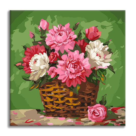 Blommande romans - Mini Måla efter nummer