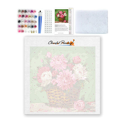 Blommande romans - Mini Måla efter nummer