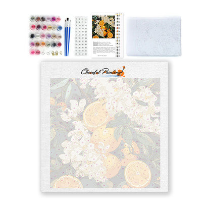 Citrusblomma - Mini Måla efter nummer