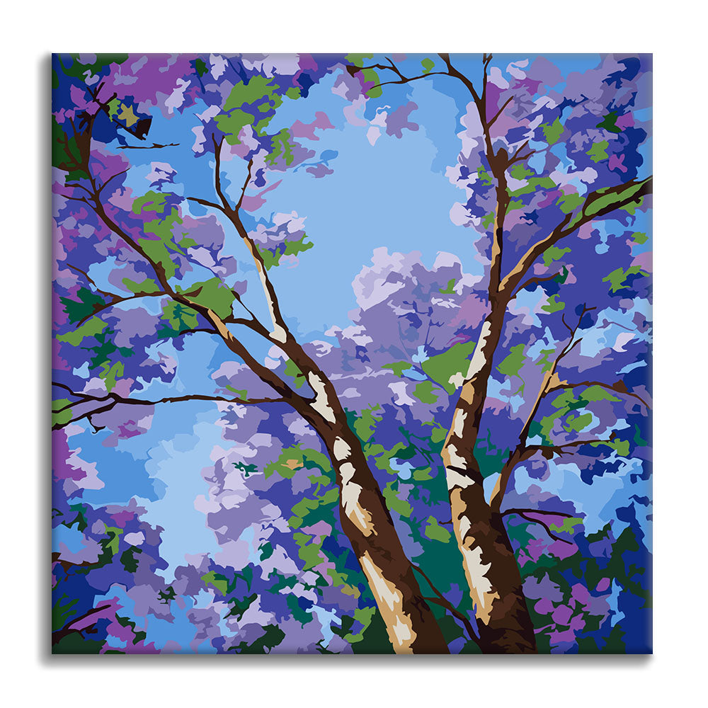 Lila Baldakin - Mini Måla efter nummer