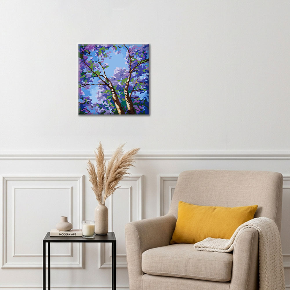 Lila Baldakin - Mini Måla efter nummer