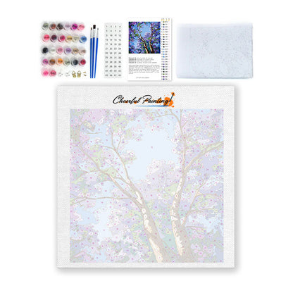 Lila Baldakin - Mini Måla efter nummer