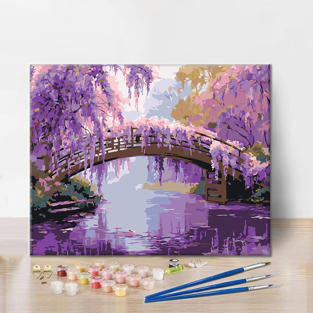 Wisteria Tranquility - Måla efter siffror
