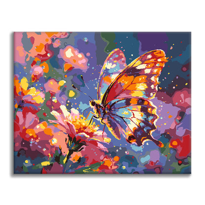 Fladdrande färger - Måla efter siffror