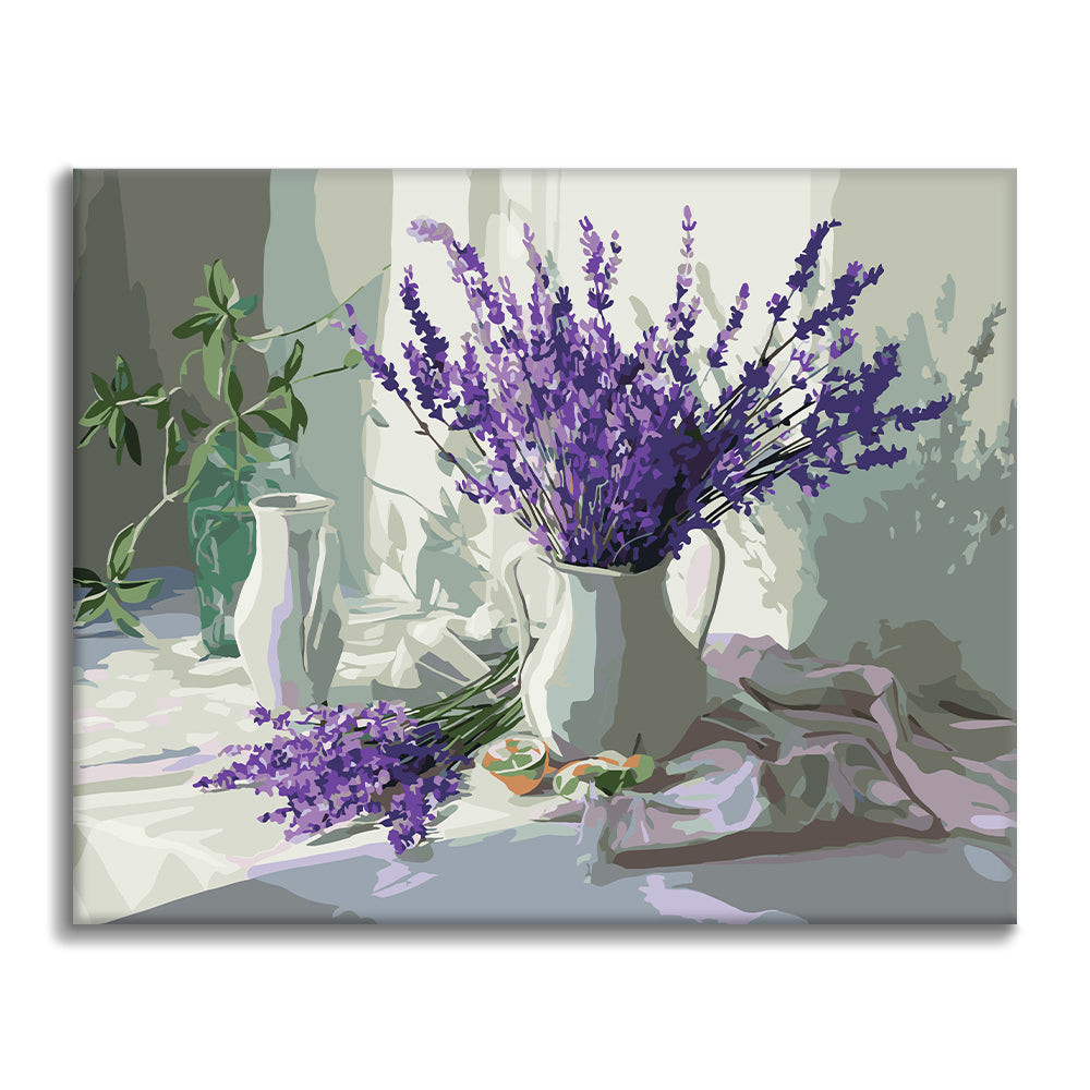 Lavendel Ljus - Måla efter siffror