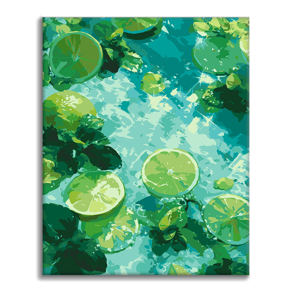 Minted Lime – Måla efter siffror
