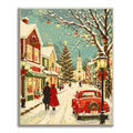 Vintage Christmas Main Street – Måla efter siffror