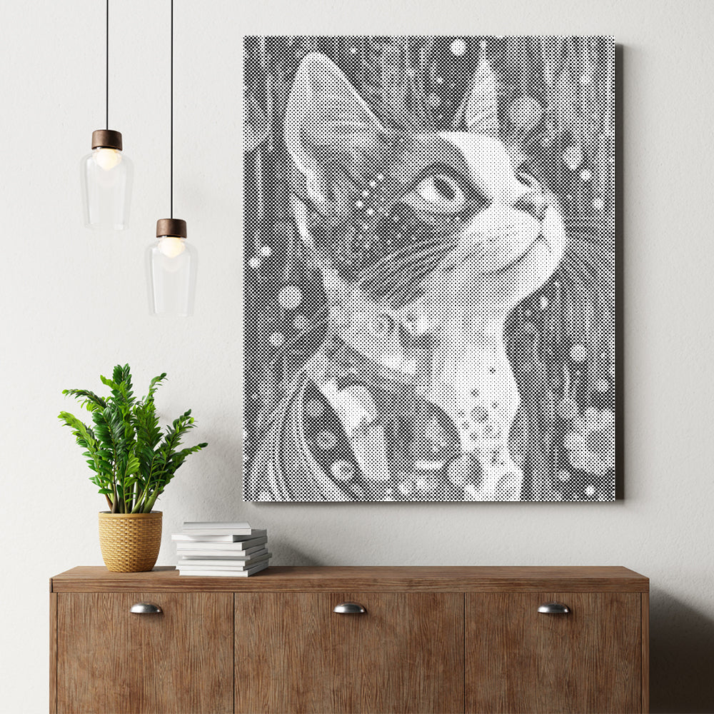 Calico Cat - Prickmålning