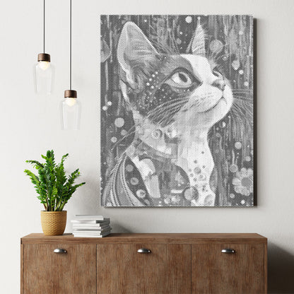Calico Cat - Prickmålning