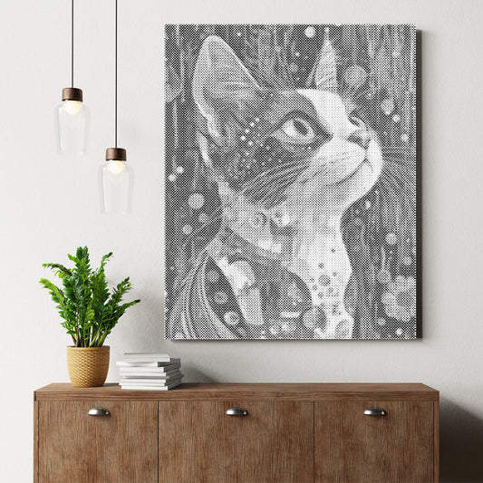 Calico Cat - Prickmålning
