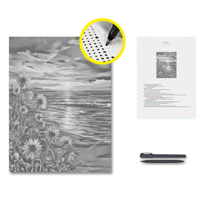 Gyllene stranden - Prickmålning