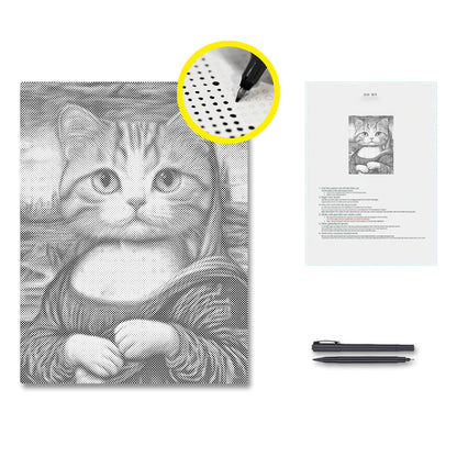 Mona Lisa Katt - Prickmålning