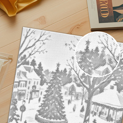 Snöfall i december – Punktmålning