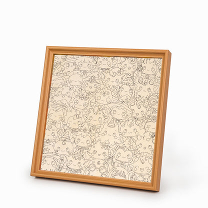 Färgbar träpussel - Träpussel att färglägga