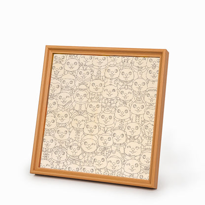 Utter - Träpussel att färglägga