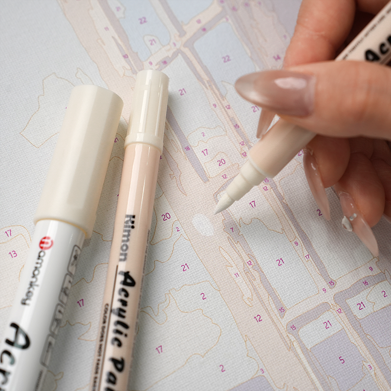 Vita akrylfärgpennor (2 st)