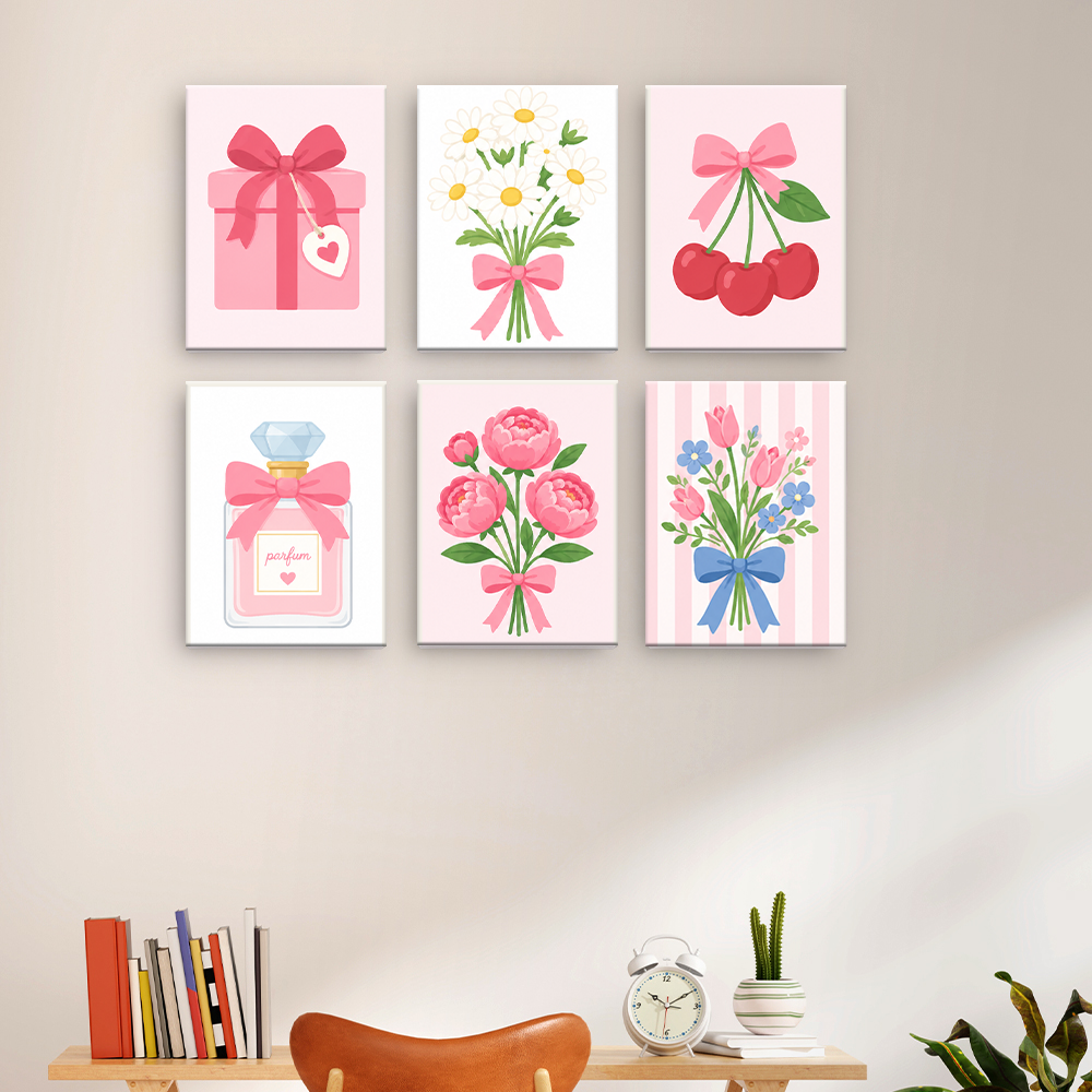 Rosetter, blommor och körsbär