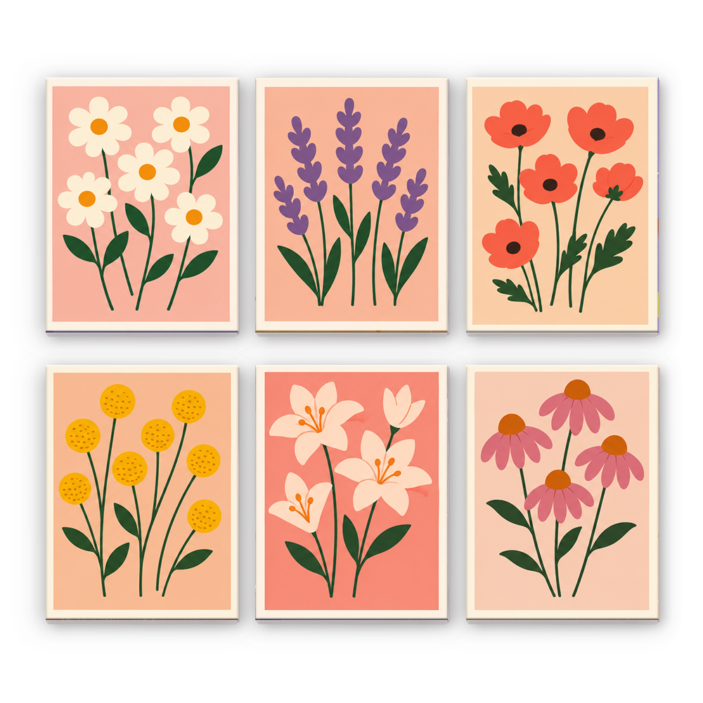 Enkla trädgårdsblommor