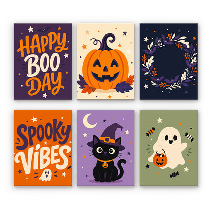 Halloween citat och ikoner - Måla efter nummer