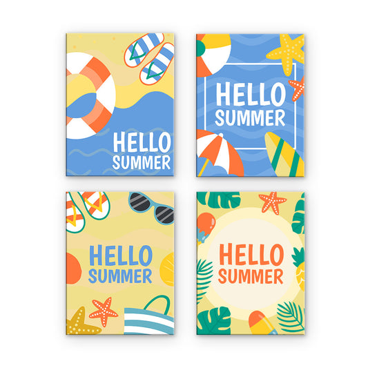 Hej Summer Beach Art - Måla efter nummer
