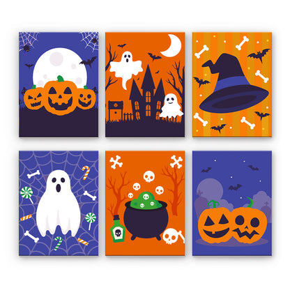 Djärva Halloween-ikoner - Måla efter nummer