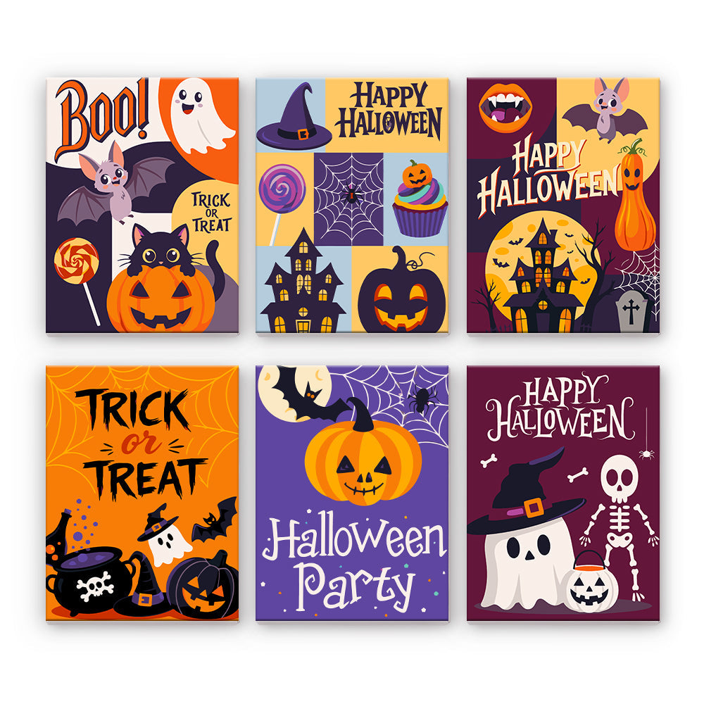 Halloween typografi - Måla efter nummer