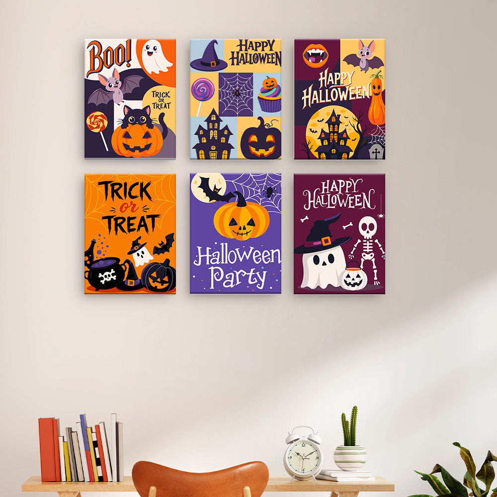 Halloween typografi - Måla efter nummer