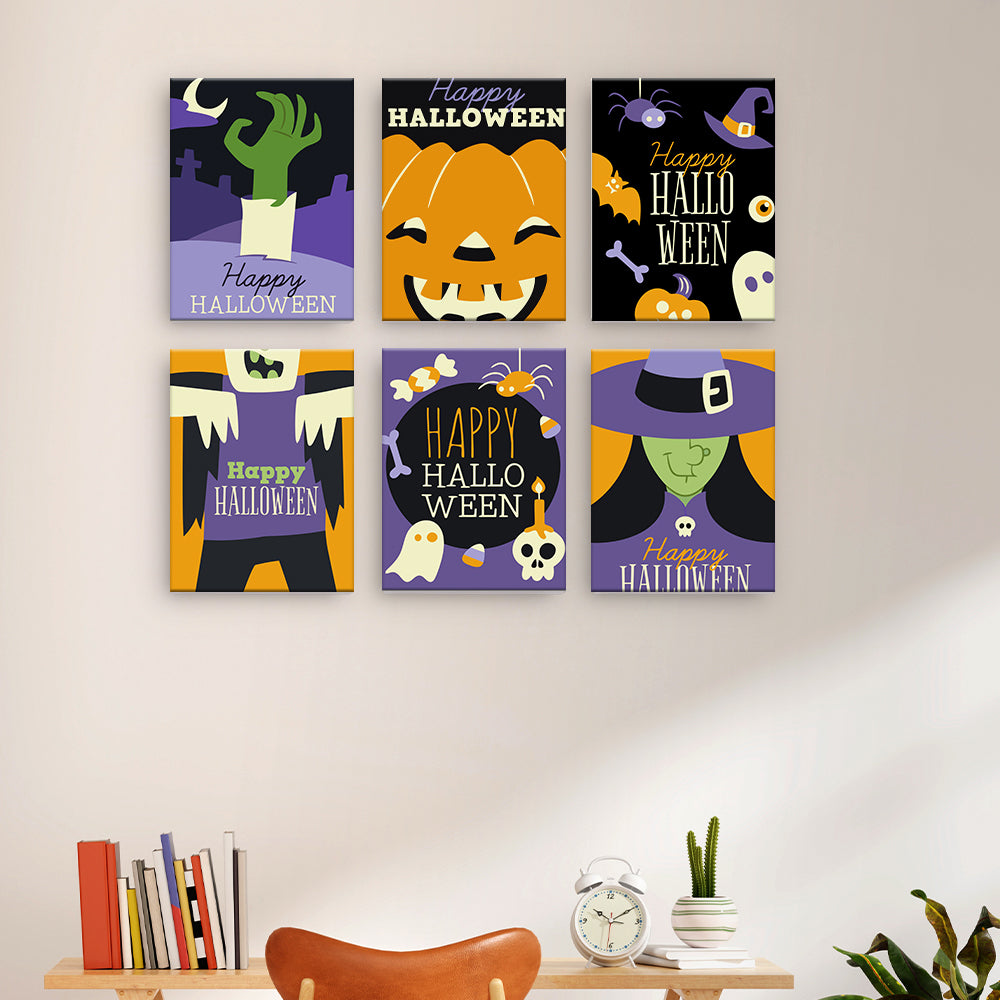 Halloween affischsamling - Måla efter nummer
