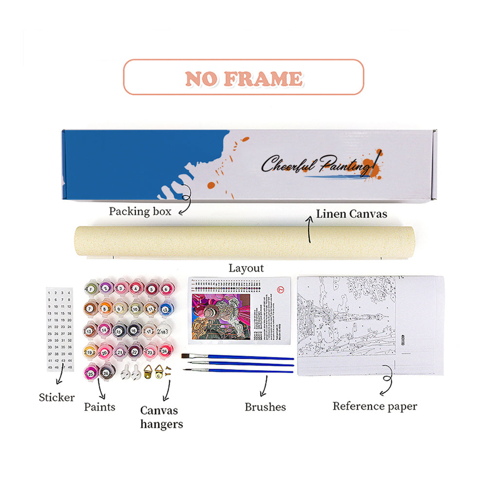 Flytande skiva - Måla efter siffror